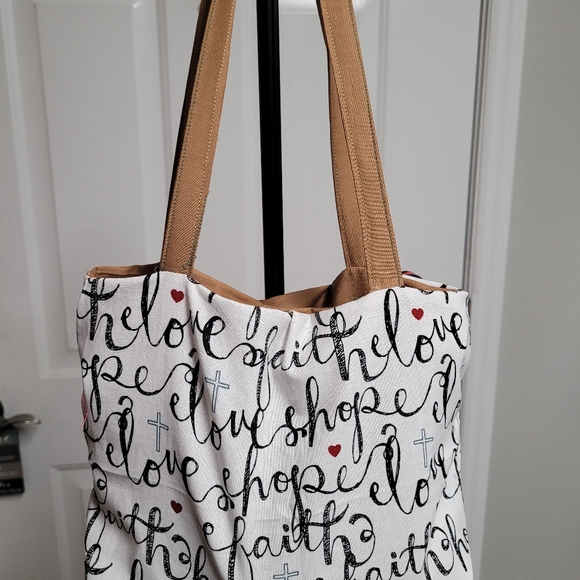 DCNC Faith & Hope Black & White Tote - Picture 10 of 13